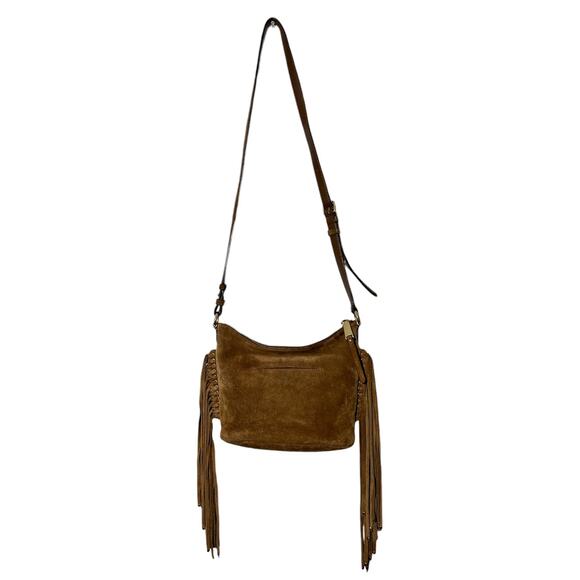 Michael Kors Billy Fringe Suede & Leather Brown Purse Authenticated - Picture 4 of 13